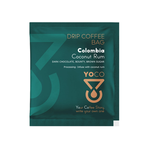 YOCO - kawa w saszetkach Kolumbia Coconut Rum Filter - 1 saszetka 12g