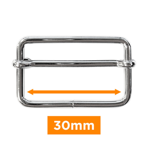 Boucle coulissante - Argent 30 mm
