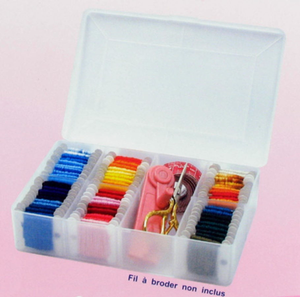 Boite de rangement pour fils à broder - M