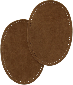 Coudières thermocollantes imitation daim tabac