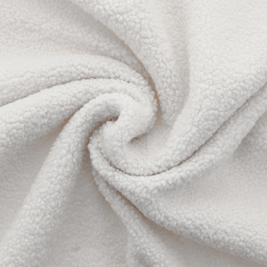 Tissu fourrure bouclette Teddy - Écru