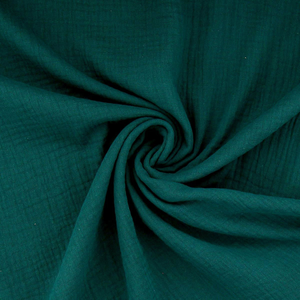 Tissu double gaze de coton - Salicorne