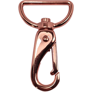 Mousqueton métal premium - Or rose 65 x 32 mm