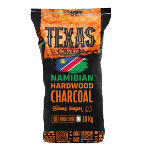Texas Club Namibia Acacia BBQ Charcoal - 100% Natural, 10Kg.