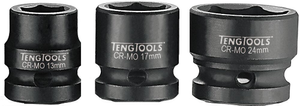 Teng Tools 1/2" Stubby Impact Socket DIN Metric 17mm | 920717-C