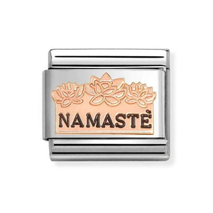 Classic Rose Gold Namaste Charm