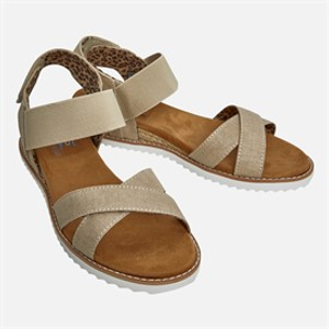 SKECHERS Womens Desert Kiss Secret Picnic Sandals Natural