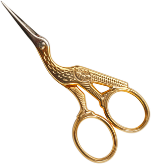 Ciseaux de broderie cigogne dorée 9 cm Bohin