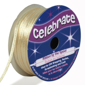 Cordon queue de rat Celebrate crème - 2 mm x 10 mètres