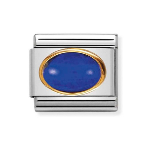 Classic Gold Lapis Lazuli September Birthstone Charm