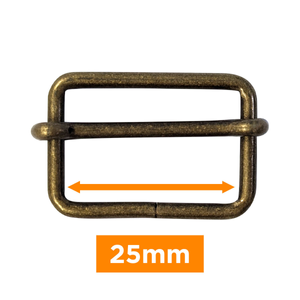 Boucle coulissante - Bronze 25 mm