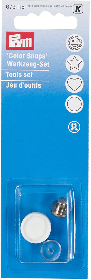 Jeu d´outils pour pose de pressions Color Snaps 12,4 mm