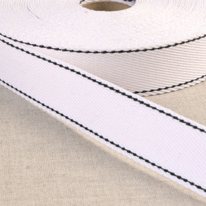 Sangle coton point sellier - Blanc