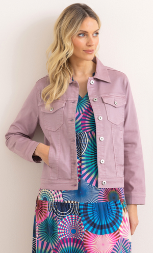 Cotton Blend Jacket - Pink