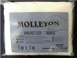Molleton polyester Nuage - 100 x 100 cm