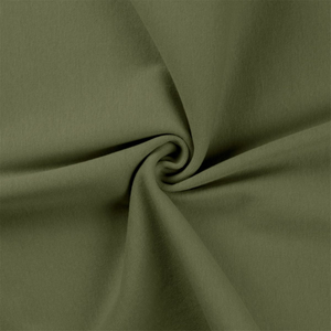 Tissu jersey bord côte - Kaki