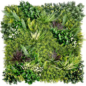 Riverhill Artificial Green Wall - Living Wall Panel 1m x 1m Coverage
