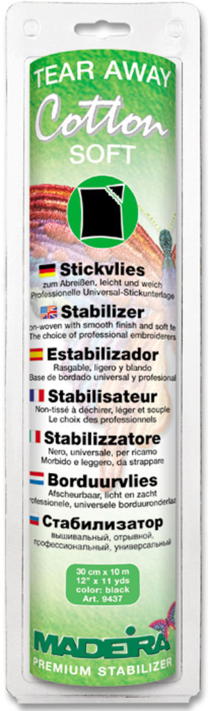 Stabilisateur à déchirer Cotton Soft - Noir