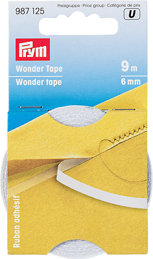 Ruban adhésif soluble double face Prym - 6 mm x 9 mètres
