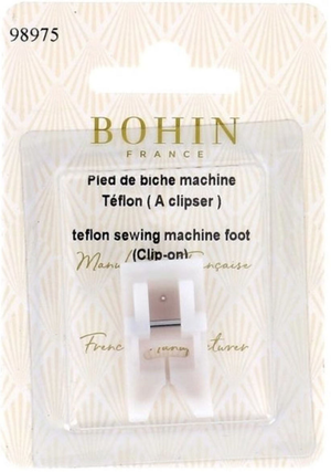 Pied de biche téflon machine à coudre à clipser Bohin
