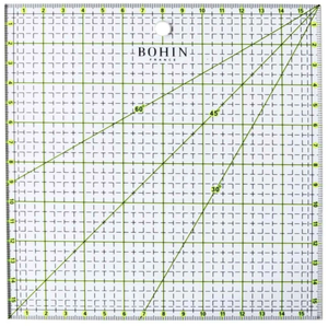 Règle patchwork Bohin 16 x 16 cm