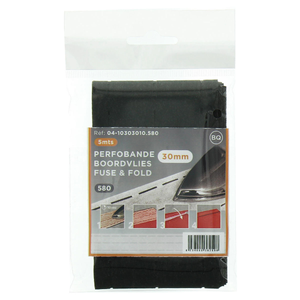 Entoilage pour rebord rapide Perfobande 30 mm - Noir