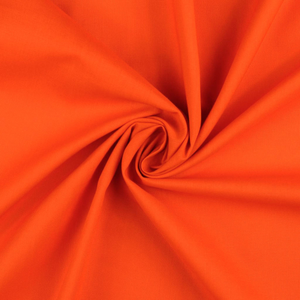 Tissu coton cretonne uni - Orange