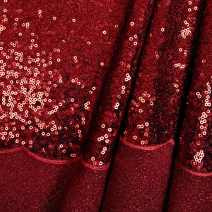 Tissu sequins - Rouge