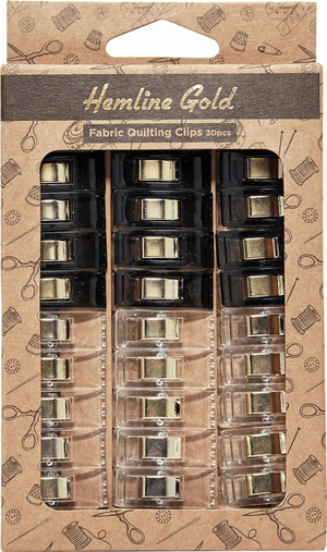 Set de 30 pinces tissus - Noir et transparent
