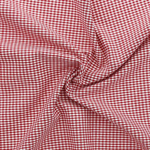 Tissu Vichy petits carreaux - Rouge