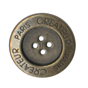 Bouton 4 trous - Paris créateur - Bronze