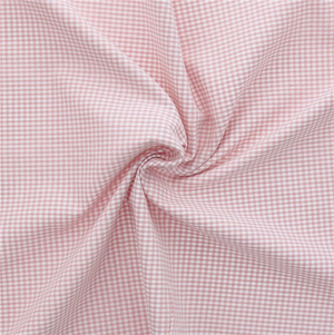 Tissu Vichy petits carreaux - Vieux rose