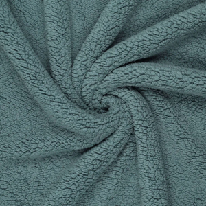 Tissu sherpa - Fumée
