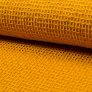 Tissu torchon nid d´abeille - Ocre