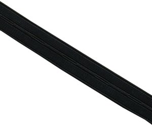 Elastique à boutonnière nylon - Noir