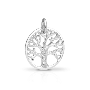 Signature Silver Textured Tree of Life Pendant