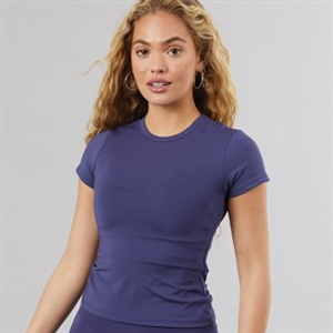 Closure London Womens Second Skin Crop Top Midnight Blue