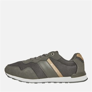 Ben Sherman Mens Owen Retro Trainers Grey/Tan