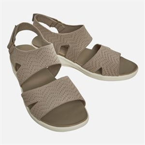 SKECHERS Womens Arya Modern Muse Sandals Taupe