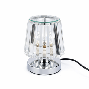 Wax Warmer A-Line Glass Lamp, Silver
