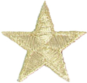 Écusson thermocollant étoile or