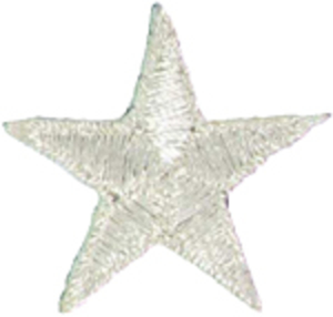 Écusson thermocollant étoile argent