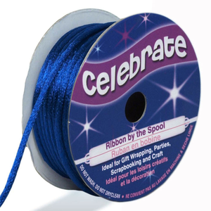 Cordon queue de rat Celebrate bleu roy - 2 mm x 10 mètres