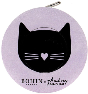 Mètre ruban enrouleur 150 cm Chat noir Bohin