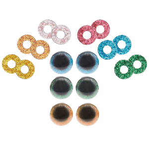Yeux de sécurité 6 couleurs Ricorumi 12 mm - 3 paires