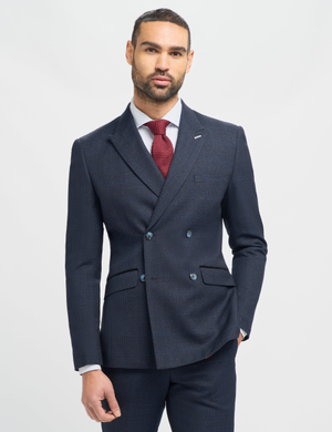 CARIDI – NAVY DOUBLE BREASTED BLAZER