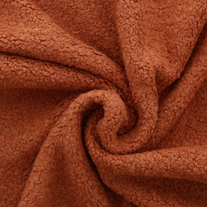 Tissu fourrure bouclette Teddy - Cuivre