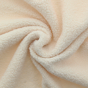 Tissu fourrure bouclette Teddy - Champagne