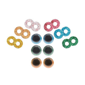 Yeux de sécurité 6 couleurs Ricorumi 9 mm - 3 paires
