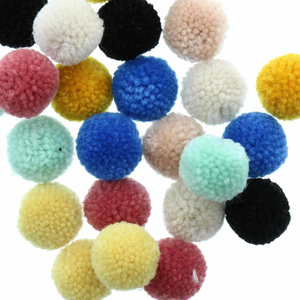 Set de 24 pompons en laine - Nature